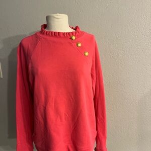 Talbots Vibrant Pink Knit Top sz M